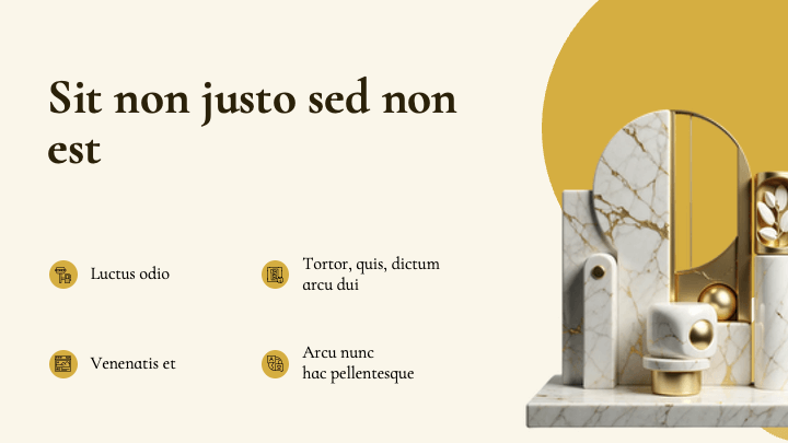 Marble Elegance Gold Premium slide 3